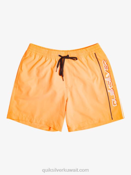 كل يوم فيرت 16 وابل Quiksilver رجال 6800697 البوب ​​البرتقالي