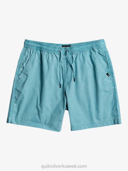 تايجر 17 شورت خصر مطاطي Quiksilver رجال 68001378 الدلفينيوم الأزرق