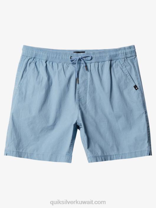 تايجر 17 شورت خصر مطاطي Quiksilver رجال 68001379 الدنيم الباهت