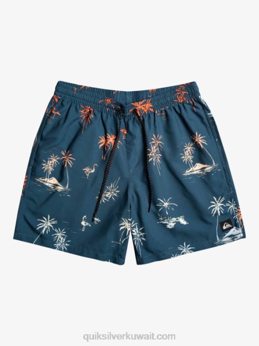 مزيج كل يوم 17 وابل Quiksilver رجال 68001465 خزف أزرق