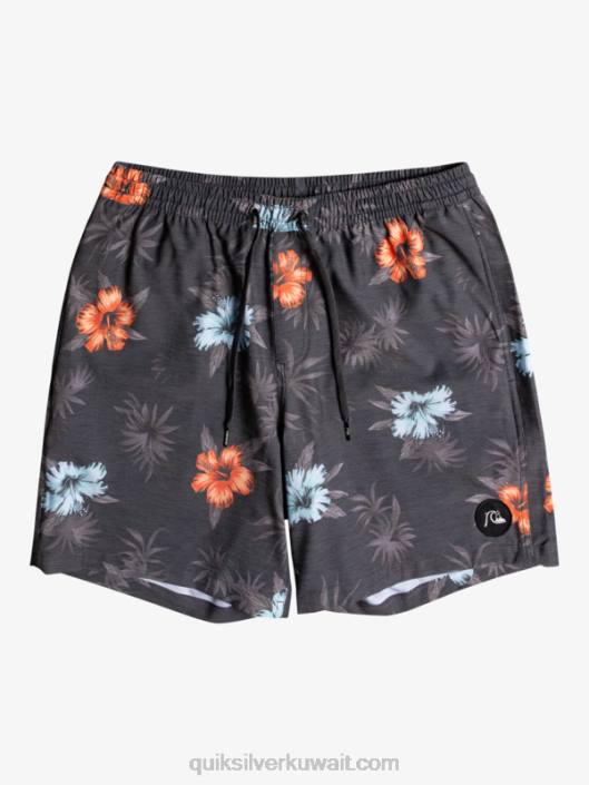 مزيج قطع 17 وابل Quiksilver رجال 68001778 أسود