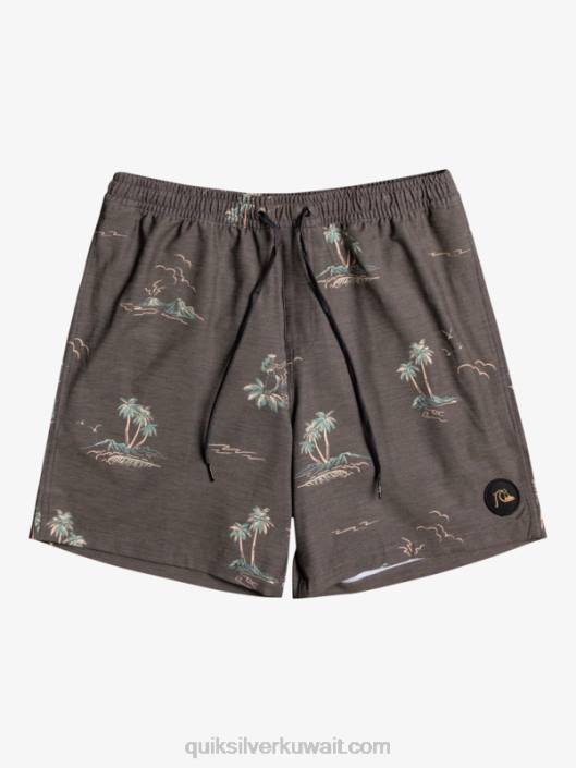 مزيج قطع 17 وابل Quiksilver رجال 68001779 أسود