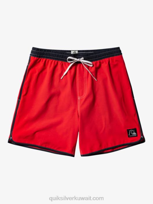 الإسكالوب الأصلي 17 وابل Quiksilver رجال 6800198 أحمر شديد الخطورة