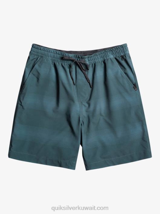 تايجر طباعة 18 شورت برمائي Quiksilver رجال 6800103 بحر بيرينغ