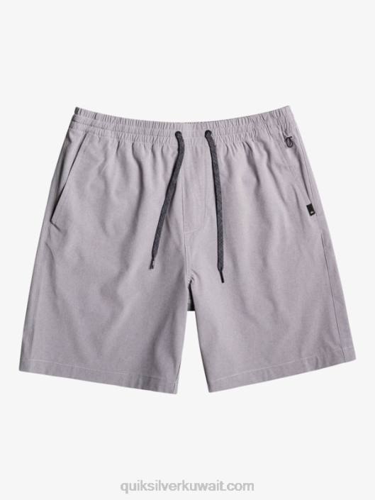 شورت هيذر البرمائيات المرنة 18 الهجين Quiksilver رجال 68001662 البرد