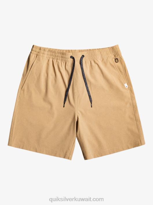 شورت هيذر البرمائيات المرنة 18 الهجين Quiksilver رجال 68001663 بلاج