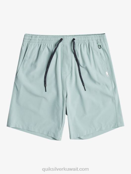 شورت محيطي مرن 18 برمائي Quiksilver رجال 6800352 بيئة خضراء
