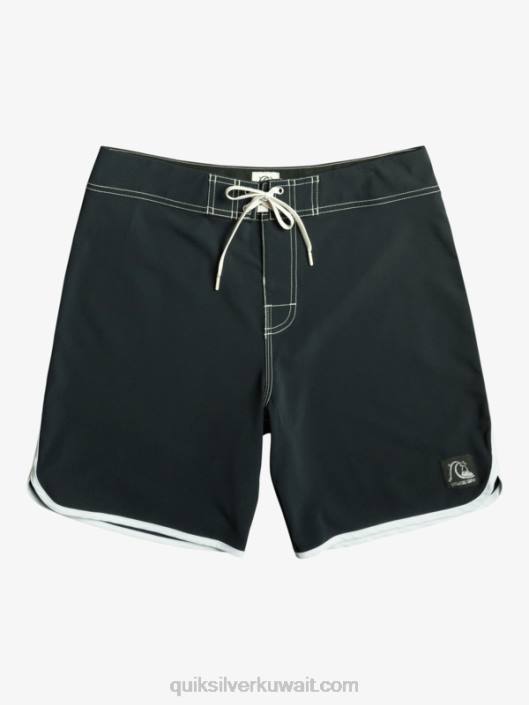 الأصلي الإسكالوب 18 بوردشورت Quiksilver رجال 680086 أسود