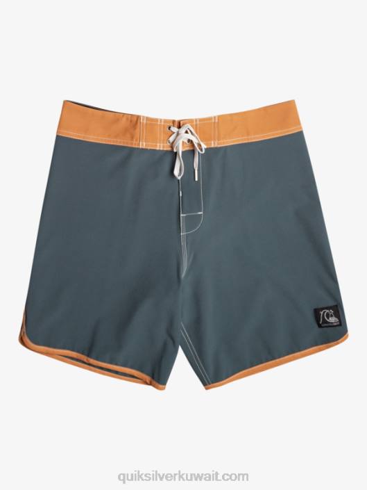 الأصلي الإسكالوب 18 بوردشورت Quiksilver رجال 680089 لائحة مظلمة