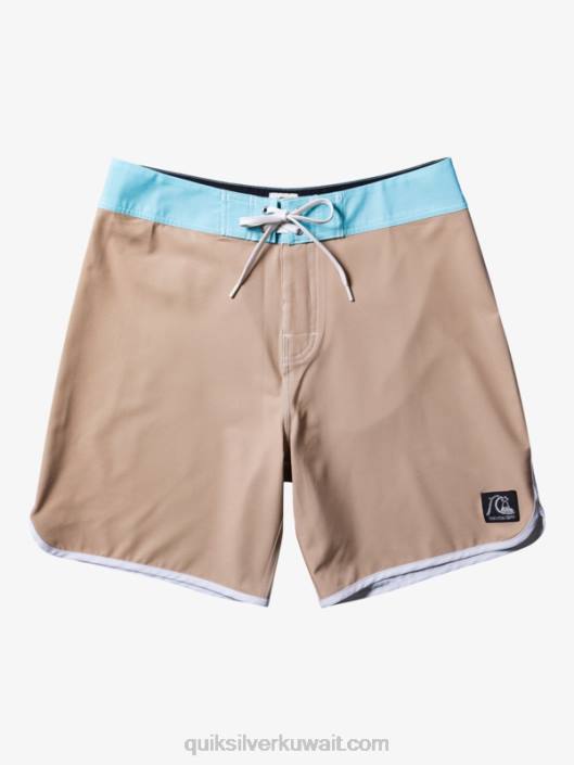 الأصلي الإسكالوب 18 بوردشورت Quiksilver رجال 680091 زيتون رمادي
