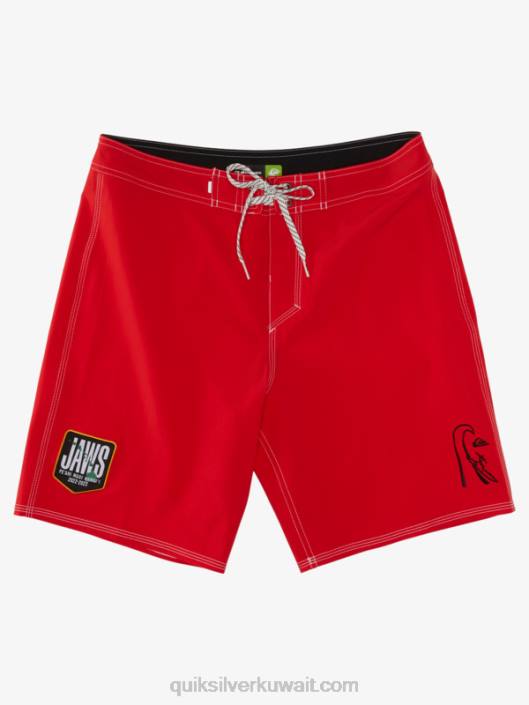 فكي تصفح الحرير 19 شورت Quiksilver رجال 68001125 أحمر شديد الخطورة
