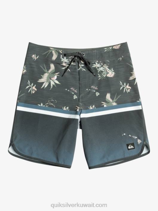 شورت تصفح سيلك أسقلوب 19 شورت Quiksilver رجال 68001397 بحر بيرينغ