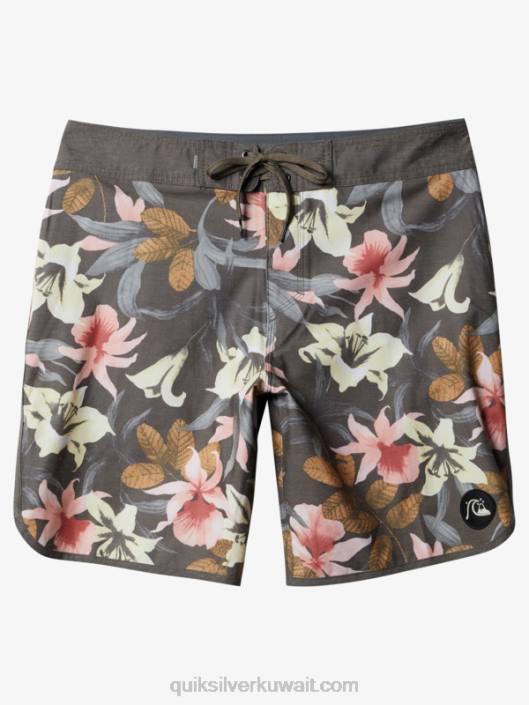 شورت سكالوب 19 بورد Quiksilver رجال 68001740 مدرج المطار