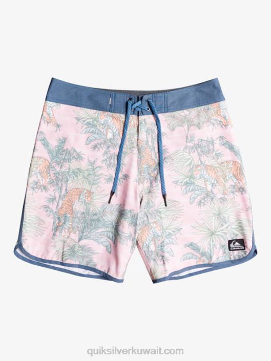 شورت سكالوب 19 بورد Quiksilver رجال 68001744 ز- ارض الوردة المحجبة