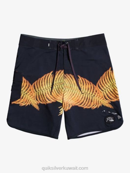 تصفح الانترنت شورت هاواي اسكالوب 19 بوردشورت Quiksilver رجال 68001881 أسود