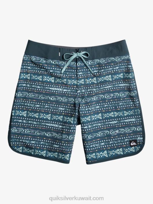 شورت تصفح سيلك اسكالوب 19 Quiksilver رجال 6800221 منتصف الليل البحرية