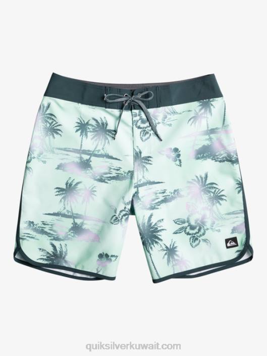 شورت تصفح سيلك اسكالوب 19 Quiksilver رجال 6800222 زجاج الشاطئ