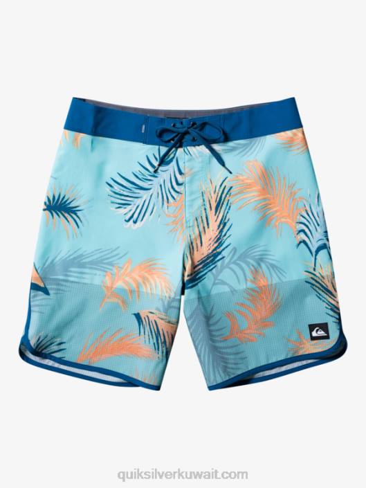 هايلايت اسكالوب 19 شورت Quiksilver رجال 680027 الأزرق المغربي