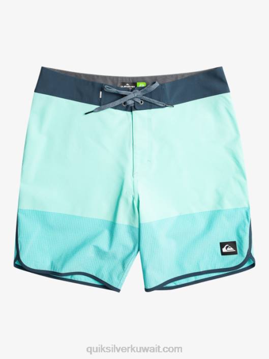هايلايت اسكالوب 19 شورت Quiksilver رجال 680035 زجاج الشاطئ