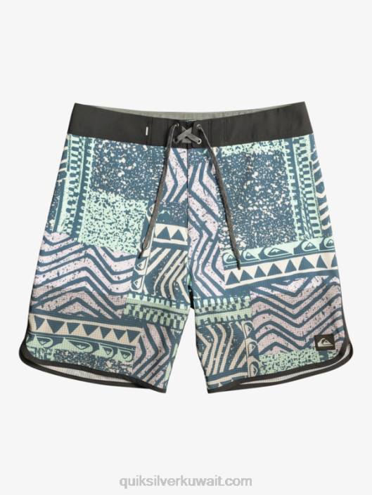 هايلايت اسكالوب 19 شورت Quiksilver رجال 680036 منتصف الليل البحرية