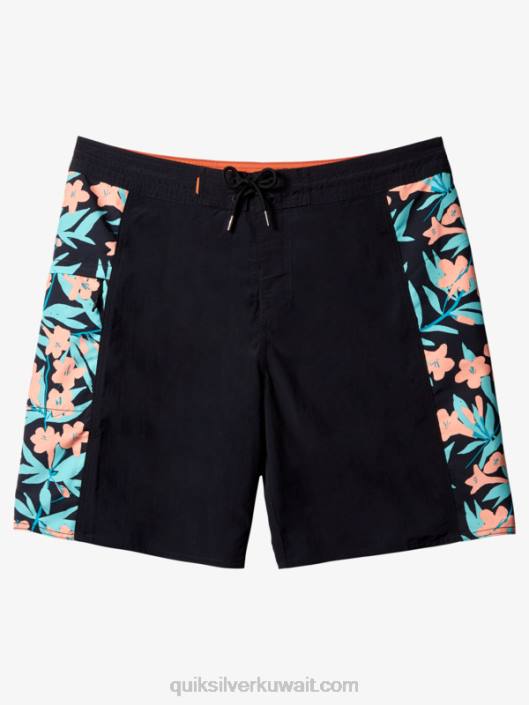 شورت متين لجرف الماء 19 بوردشورت Quiksilver رجال 6800415 أسود