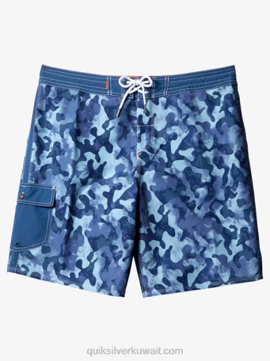 شورت واترمان رمي باك 19 بوردشورت Quiksilver رجال 6800536 إرتداد الراية الزرقاء