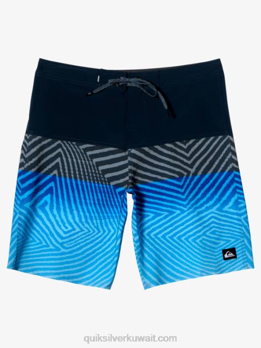 لوح حرير الأمواج 20 شورت Quiksilver رجال 6800128 منتصف الليل البحرية