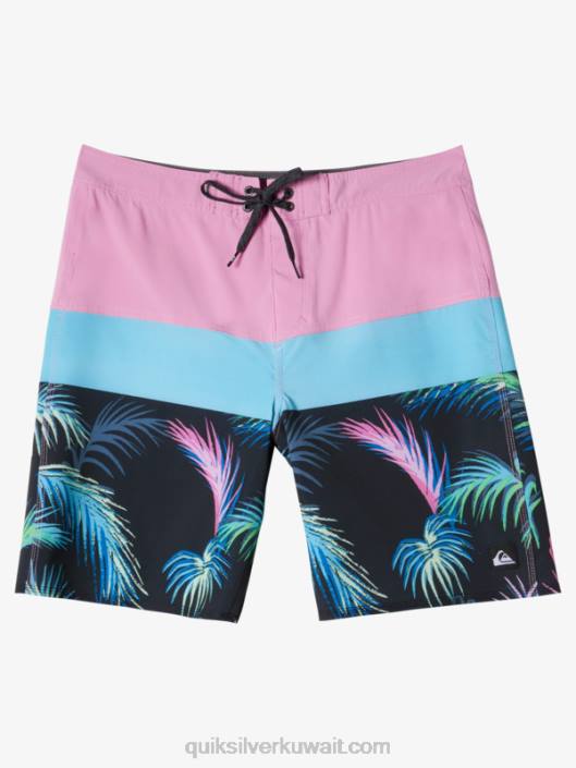 لوح حرير الأمواج 20 شورت Quiksilver رجال 6800130 ضوء القمر البنفسجي
