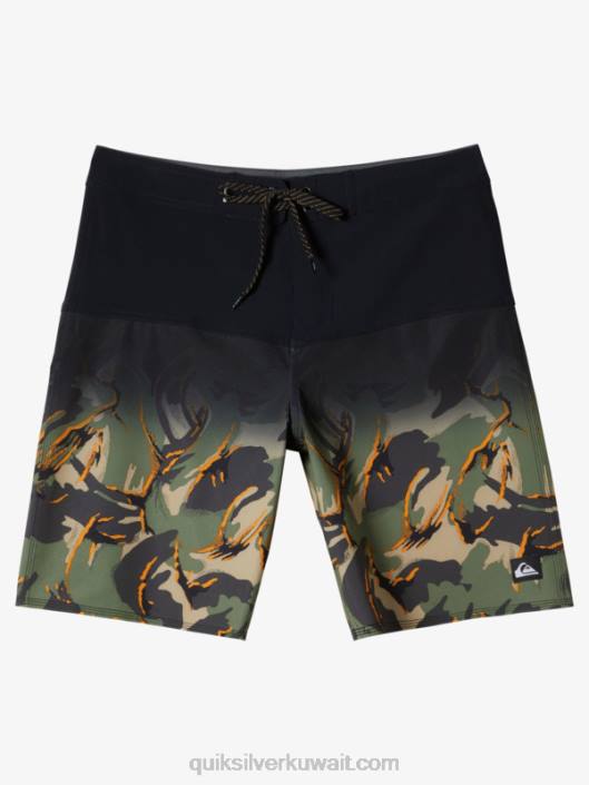 لوح حرير الأمواج 20 شورت Quiksilver رجال 6800131 أسود