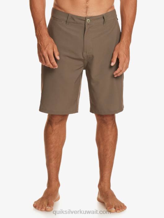 برمائيات اتحاد المحيط 20 شورت الهجين Quiksilver رجال 6800140 الكبرى البني