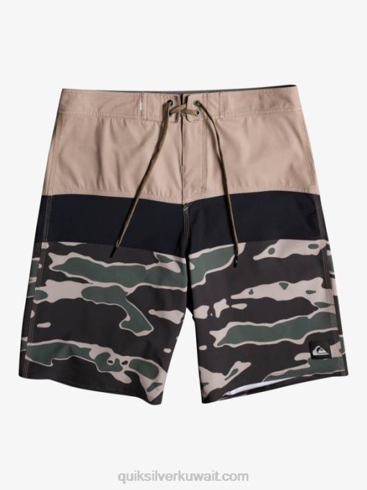 لوح حرير الأمواج 20 شورت Quiksilver رجال 68001460 صخرة ساقطة