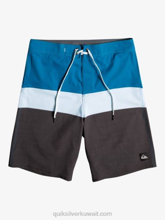 لوح حرير الأمواج 20 شورت Quiksilver رجال 68001462 رمادي مزرق