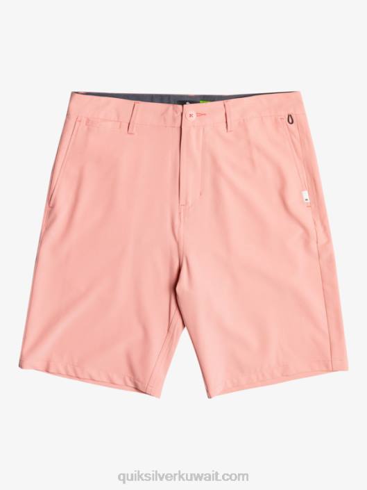 برمائيات اتحاد المحيط 20 شورت الهجين Quiksilver رجال 6800152 وردة