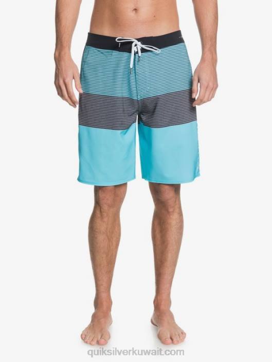 هايلاين 20 شورت كبير Quiksilver رجال 68001564 الأزرق السلمي