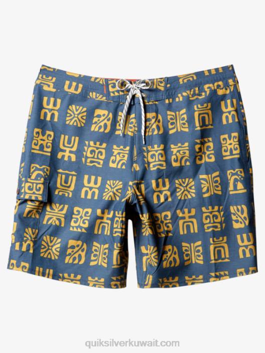 شورت بقنوات مائية 20 بورد شورت Quiksilver رجال 6800639 الراية الزرقاء قناة مجداف BS