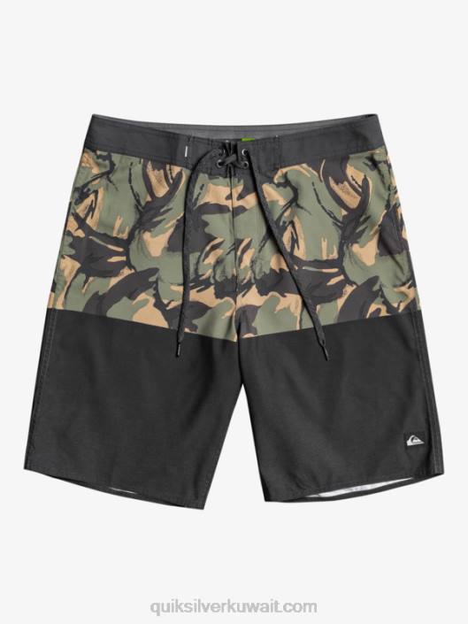 كل يوم مقسمة 20 شورت Quiksilver رجال 6800671 أسود
