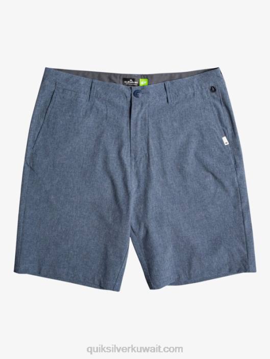 شورت يونيون هيذر 20 برمائي Quiksilver رجال 680069 شارة زرقاء