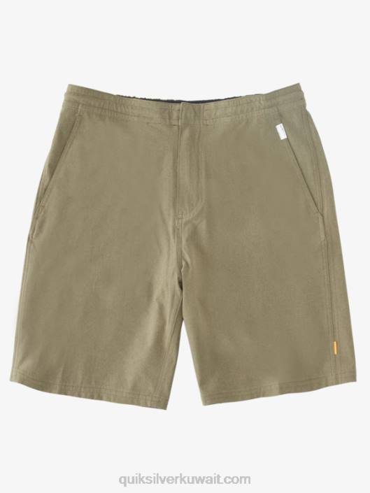شورت ووترمان سوفا 20 برمائي Quiksilver رجال 6800782 زيتون مغبر