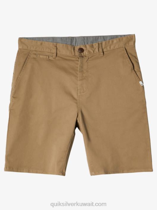 شورت تشينو 20 ممدد يومي من يونيون Quiksilver رجال 6800854 خشب الدردار