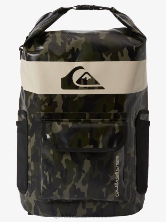 حقيبة ظهر البحر ستاش متوسطة الحجم بسعة 20 لترًا Quiksilver رجال 6800861 التمويه الأسود