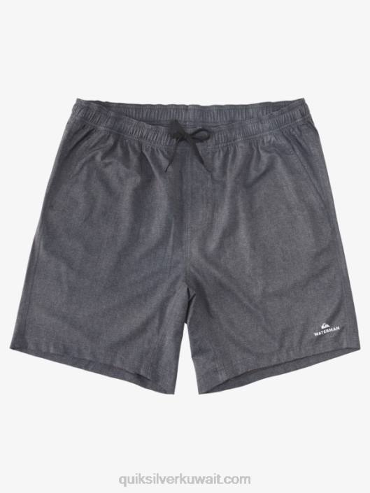 مائي بعد ركوب الأمواج تمتد 20 شورت برمائي Quiksilver رجال 6800956 هيذر سوداء