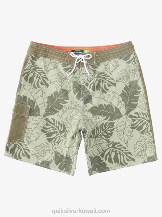 ووترمان رمي باك طباعة 2 19 شورت Quiksilver رجال 6800850 ارتداد الشاي