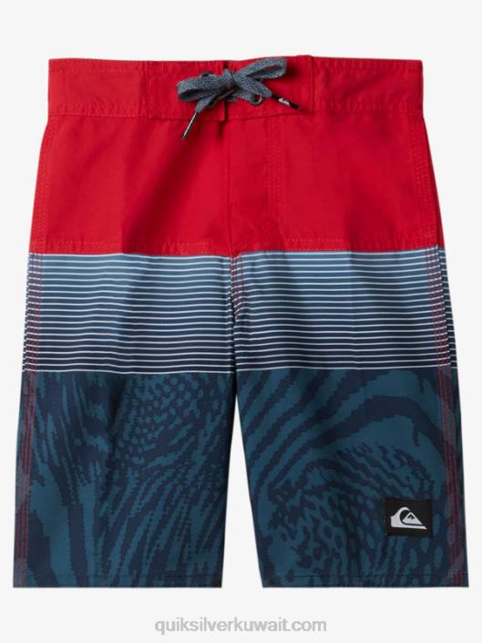 2-7 شورت كل يوم 14 لوح Quiksilver أولاد 68001896 أحمر شديد الخطورة