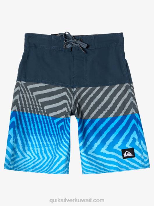2-7 شورت كل يوم 14 لوح Quiksilver أولاد 68001898 منتصف الليل البحرية