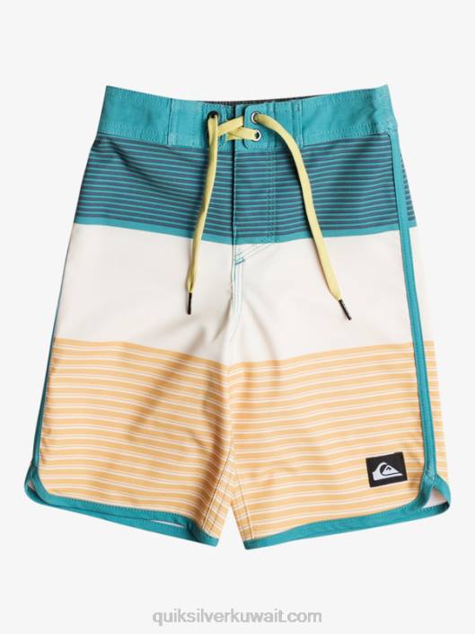 2-7 شورت تيجوانا من حرير الأمواج 14 لوح Quiksilver أولاد 68001927 قمح