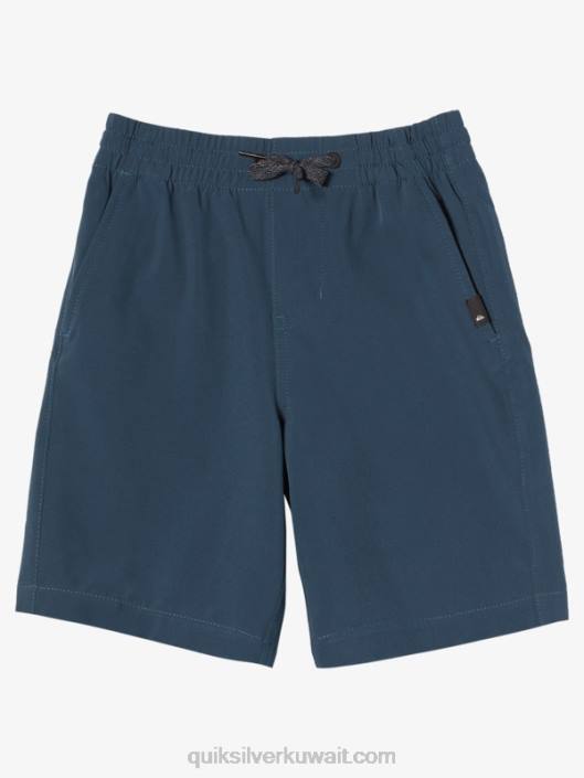 2-7 شورت محيطي مرن من 14 برمائي Quiksilver أولاد 68002056 منتصف الليل البحرية