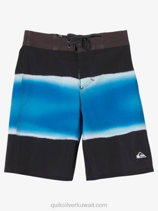 2-7 فرشاة هوائية لركوب الأمواج و 14 شورت Quiksilver أولاد 68002179 أسود