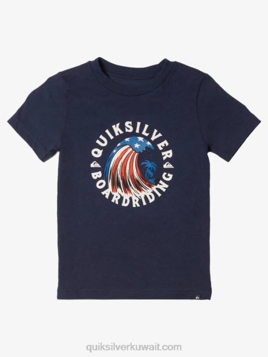 2-7 بيت الموج تي شيرت Quiksilver أولاد 68001931 بليزر كحلي