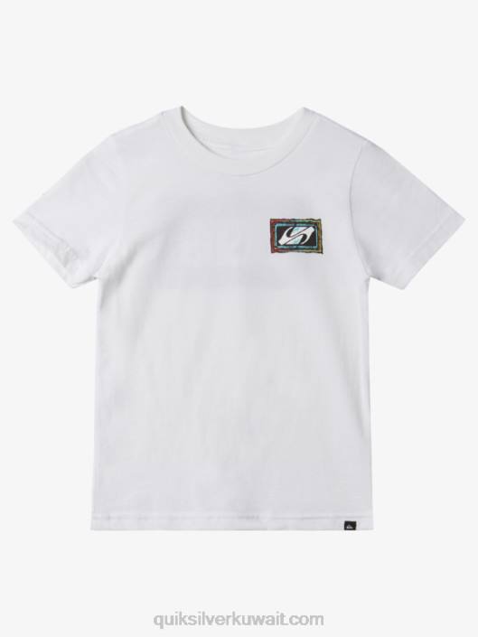 2-7 ردد فوز تي شيرت Quiksilver أولاد 68001946 أبيض