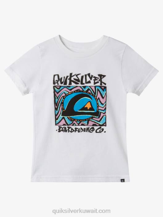 2-7 تي شيرت شمس منتصف الليل Quiksilver أولاد 68001965 أبيض